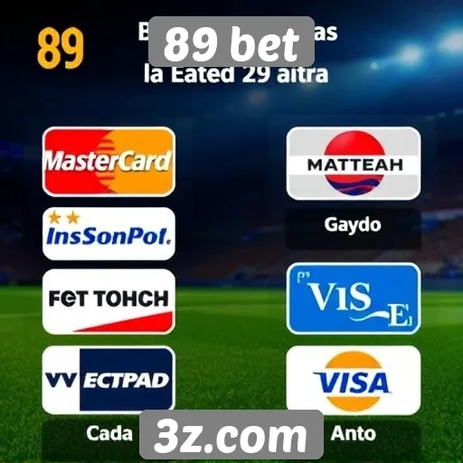 Métodos de pagamento disponíveis no 89 bet